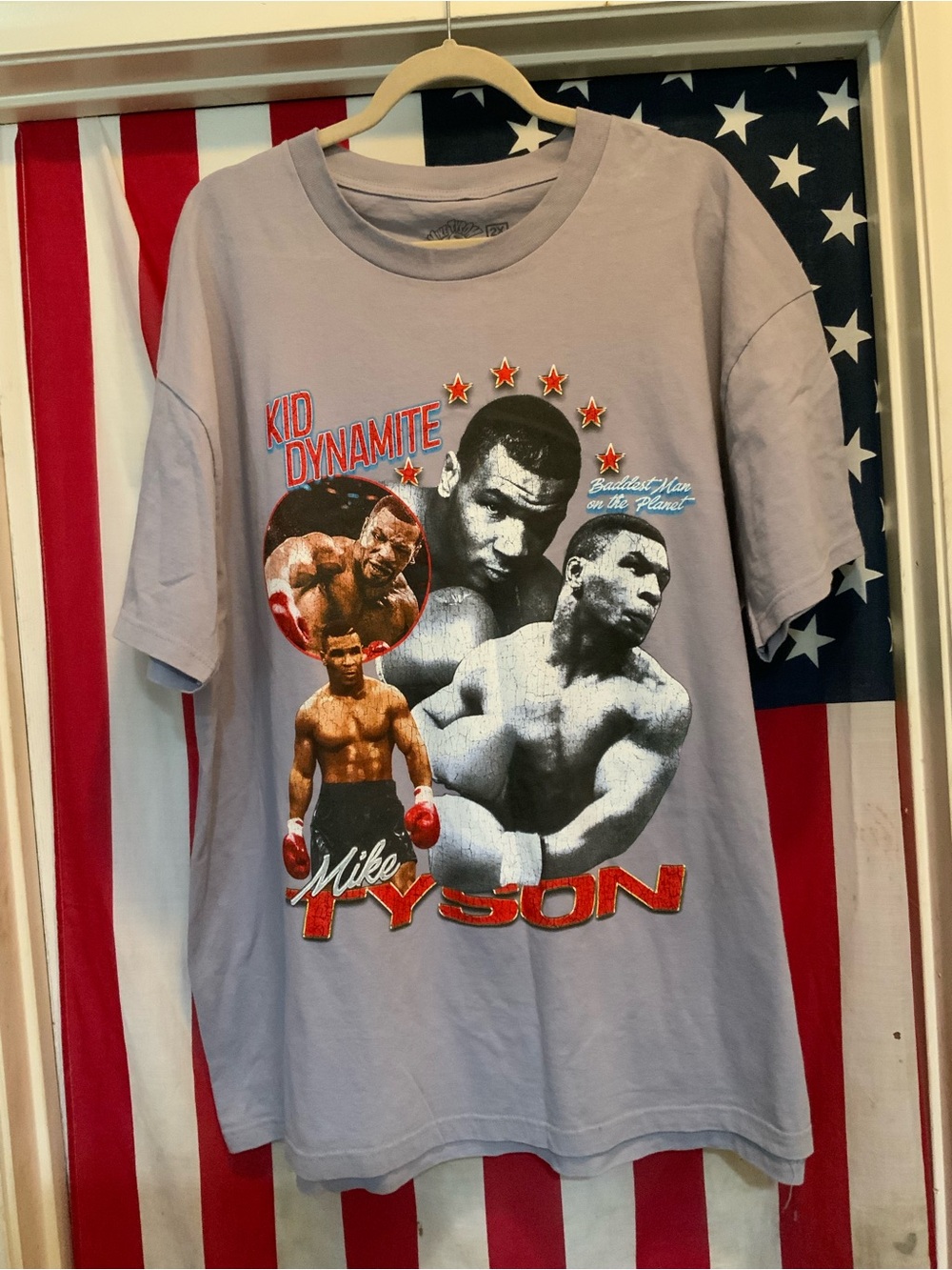 Mike Tyson Graphic Tee - Light Lavender
